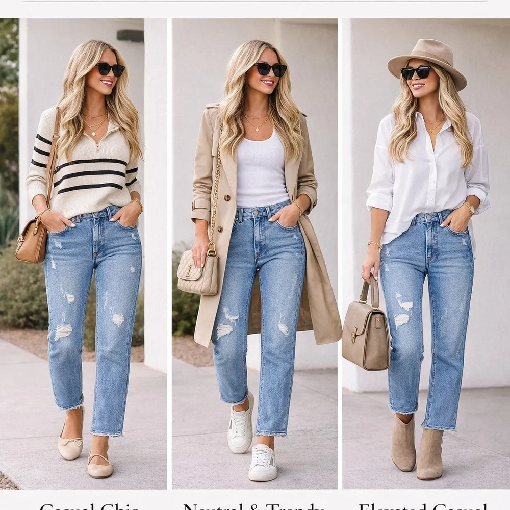 Judy Blue Light Blue Straight Leg Jeans - Picture 2 of 6